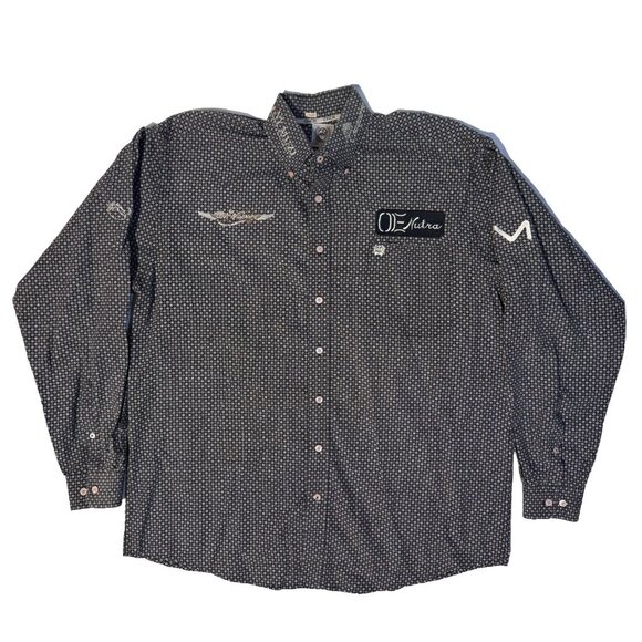 Cinch Tony Muzi Western Boots Bits & Spurs Kata Fay Rodeo Button Up Shirt - L - Picture 1 of 11